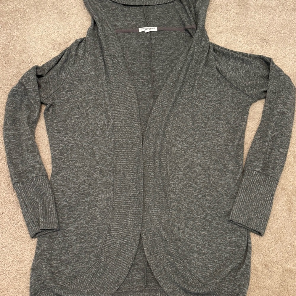 Grayson Threads Charcoal Gray Women’s Small Open-Front Cardigan Light weight